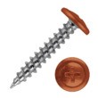 Саморез с прессшайбой острый 4.2 х 19 мм, RAL 8004 (медно-коричневый)