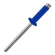 Заклепка вытяжная Al/St со стандартным бортиком RAL 5005 (сигнальный синий), 4,8х12 мм
